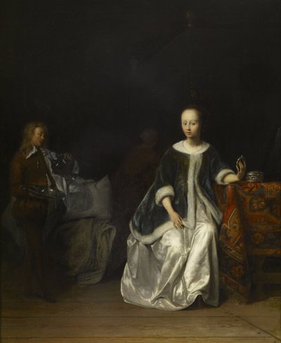 A Lady at Her Toilet by Gabriel Metsu
